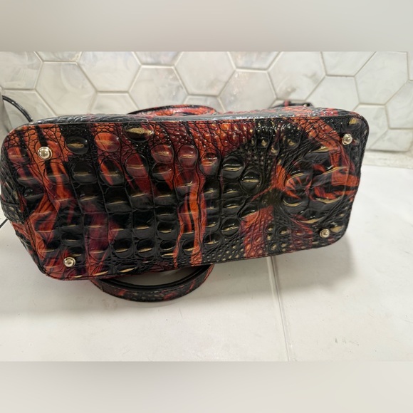 Brahmin’s Duxbury Satchel Contour Melbourne Large Handbag Shoulder Strap EUC - Picture 7 of 16